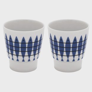 Almedahls Haring beker 2- pack Blauw