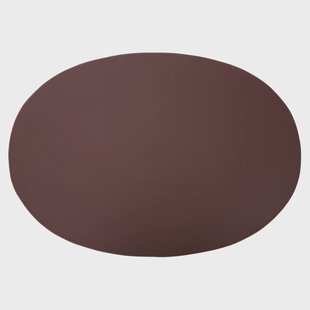 Ørskov Ørskov placemat leer ovaal 47x34 cm Bruin