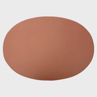 Ørskov Ørskov placemat leer ovaal 47x34 cm Cognac