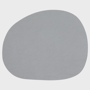 Aida Raw placemat leer Light grey buffalo (lichtgrijs)