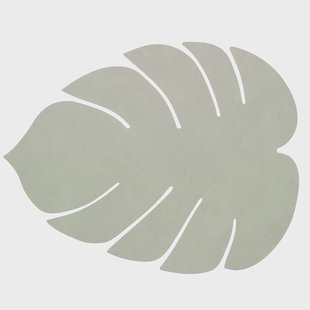 LIND DNA Monstera Leaf Nupo placemat L Olijfgroen