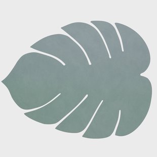 LIND DNA Monstera Leaf Nupo placemat L Pastelgroen