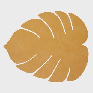LIND DNA Monstera Leaf Nupo placemat L Burned curry
