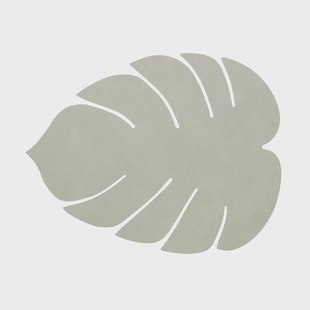 LIND DNA Monstera Leaf Nupo placemat S Olijfgroen