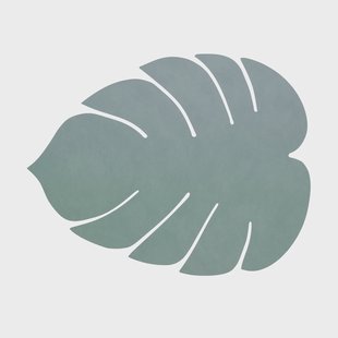 LIND DNA Monstera Leaf Nupo placemat S Pastelgroen
