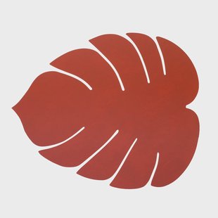 LIND DNA Monstera Leaf Nupo placemat S Sienna