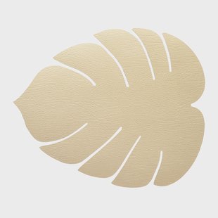 LIND DNA Monstera Leaf Hippo placemat S Goud