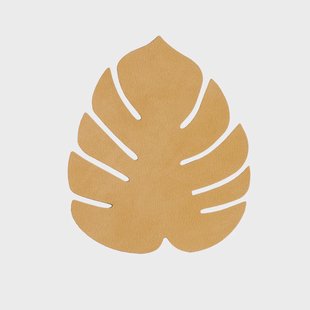 LIND DNA Monstera Leaf Nupo onderzetter Burned curry