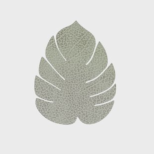 LIND DNA Monstera Leaf Hippo onderzetter Olijfgroen