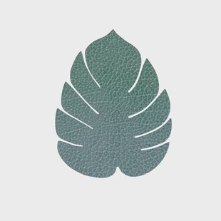 LIND DNA Monstera Leaf Hippo onderzetter Pastelgroen