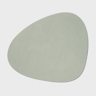 LIND DNA Nupo placemat curve S Olijfgroen