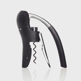 blomus Leverman Pro kurkentrekker met foliesnijder Zwart