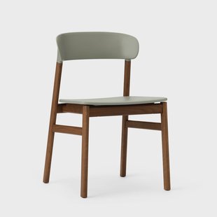 Normann Copenhagen Herit stoel gerookt eikenhout Dusty green (groen)