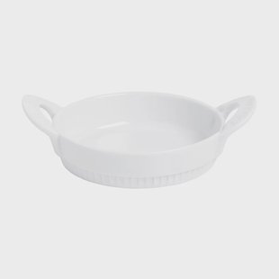 Pillivuyt Toulouse schotel met handvat rond Wit