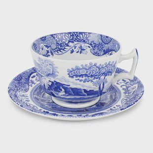 Spode Blue Italian ontbijtkopje met schotel 28 cl