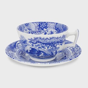 Spode Blue Italian theekopje met schotel 20 cl