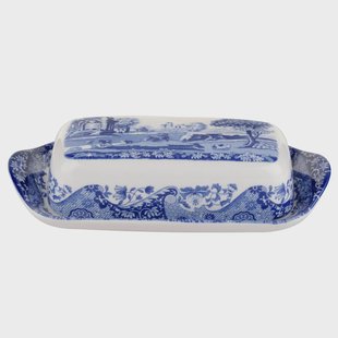 Spode Blue Italian botervloot 20 x 10 cm