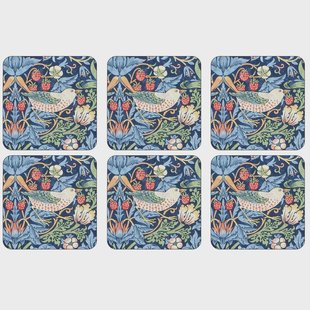 Pimpernel Aarbeidendief onderzetter 6 pack Blauw