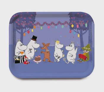 Opto Design Moomin Dancing dienblad Blauw