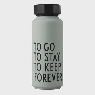 Design Letters Design Letters thermosfles special edition Grijsgroen