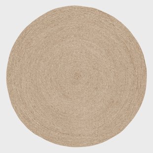 Dixie Ella vloerkleed Ø125 cm Wit-natuur