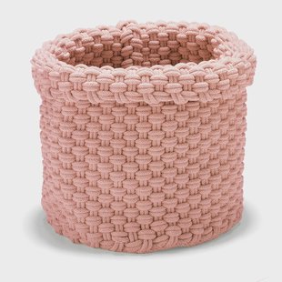 Etol Design Rope opbergmand groot Dusty pink