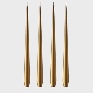 ester & erik ester & erik kaars 32 cm 4-pack metallic Gold