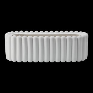 DBKD Mist bloempot ovaal White