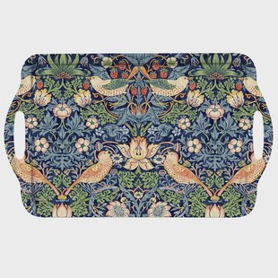 Pimpernel Strawberry Thief dienblad met handgreep Blauw Pimpernel Strawberry Thief dienblad met handgreep Blauw