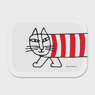 Opto Design Mikey dienblad 27x20 cm Wit-rood