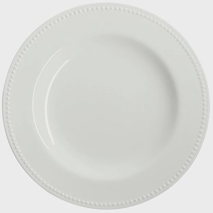 Scandi Living Dots serveerbord 32 cm Crème wit