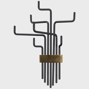 House Doctor Pipes kapstok Zwart