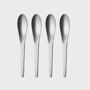 Georg Jensen Arne Jacobsen theelepel groot 4-pack