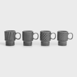 Sagaform Coffee & More espressokop 4-pack Grijs
