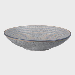 Denby Studio Grey geribbelde kom 25,5 cm Granite
