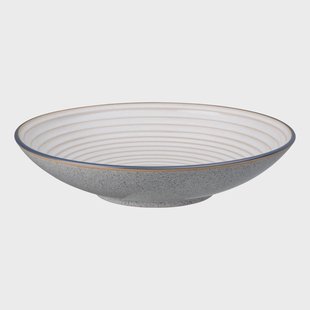 Denby Studio Grey geribbelde kom 31 cm Granite
