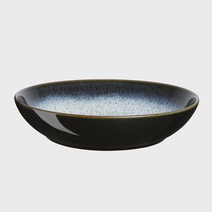 Denby Halo pastabord 22 cm Blauw-grijs-zwart