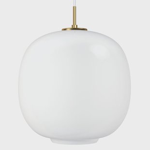 Louis Poulsen VL45 Radiohuspendant lamp Ø37 cm Brass-white opal glass