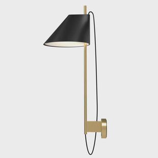 Louis Poulsen Yuh muurlamp Zwart-messing