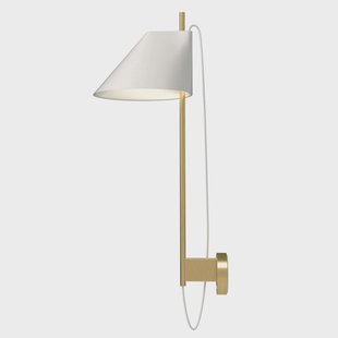 Louis Poulsen Yuh muurlamp Wit-messing