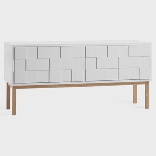 A2 Collect 2010 tv-meubel met poten Witgeolied eikenhout