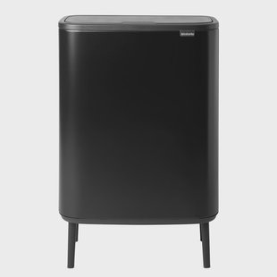 Brabantia Bo touch bin high 60 L Mat zwart