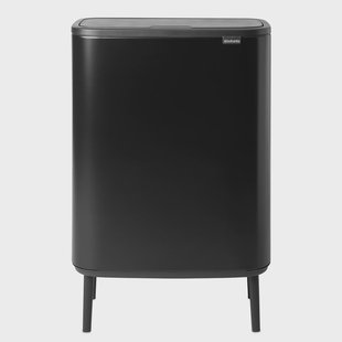 Brabantia Bo touch bin high 2x30 L Mat zwart