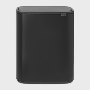 Brabantia Bo touch bin 60 L Mat zwart
