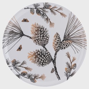 Åry Home Pine Cone dienblad Ø 38 cm Cotton white