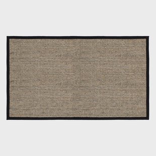 Dixie Jenny Sisal deurmat natuur-zwart 70x120 cm