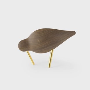 Normann Copenhagen Shorebird walnoot-messing Klein
