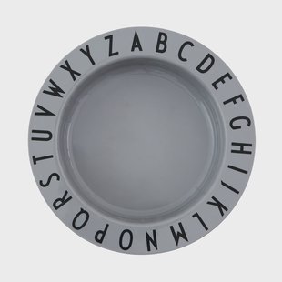 Design Letters Design Letters Eat&Learn diep bord Grijs