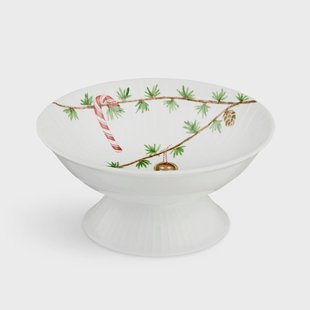 Kähler Hammershøi kerstschaal op voet Ø16 cm Wit