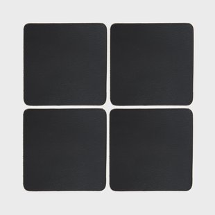 Xapron Cuba glasonderzetters 4-pack Black